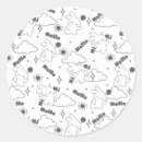Recherche de dessin de lapin autocollants Pour elle
