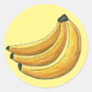 Recherche de jaune de banane autocollants Fruit