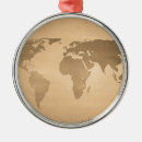 Recherche de carte du monde ornements Vintage