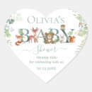 Recherche de coeur en bois autocollants Baby