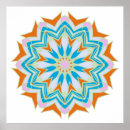 Recherche de mandala floral posters Noir