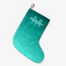 Recherche de turquoise chaussette de noël Monogramme