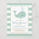 Recherche de baby shower de baleine cartes postales Neutre