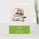 Recherche de cuisine japonaise vœux cartes Kawaii