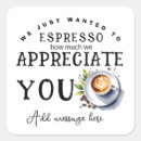Recherche de espresso autocollants Merci