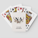 Recherche de bois jeux de cartes Monogramme