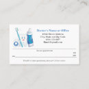 Recherche de patient cartes visite Dentiste