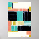 Recherche de motif géométrique moderne posters Contemporain