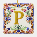Recherche de lettre p ornements Monogramme