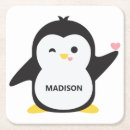 Recherche de pingouin dessous de verres Illustration