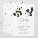 Recherche de amour panda invitations Bébé