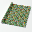 Recherche de motif palmier papier cadeau Vert