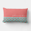 Recherche de corail turquoise coussins Moderne
