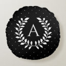 Recherche de pois noir et blanc coussins Élégant