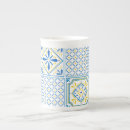 Recherche de bleu méditerranéen tasses Bleu et jaune