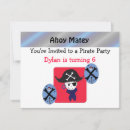 Recherche de pirates 11x14 invitations Amusant
