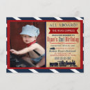 Recherche de train 11x16 invitations Vintage