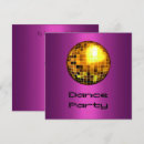 Recherche de soirée dansante disco invitations Boule à facettes