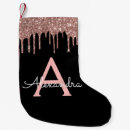 Recherche de rose gold chaussette de noël Monogramme