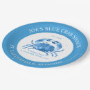 Recherche de crabe assiettes en papier Aquarelle