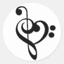 Recherche de melomanes autocollants Clef triple