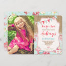 Recherche de chic minable anniversaire invitations Floral