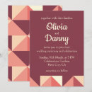 Recherche de triangle rose invitations Élégant