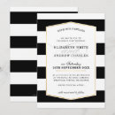 Recherche de rayé mariage invitations Élégant