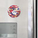 Recherche de soldat ronds magnets Camouflage