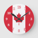 Recherche de canadienne horloges Drapeau canadien