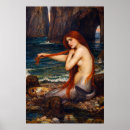 Recherche de sirène vintage posters John william waterhouse
