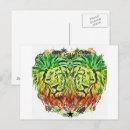 Recherche de lion de rasta cartes postales Reggae