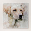 Recherche de labrador retriever puzzles Aquarelle