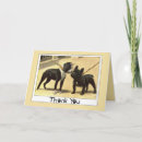 Recherche de chien vintage vœux cartes Bulldog français