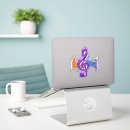 Recherche de symboles pour la musique autocollants Clef à trépied