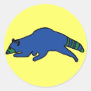 Recherche de racoon autocollants Bleu