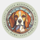 Recherche de chiot de beagle autocollants Dog