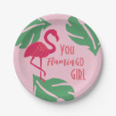 Recherche de flamant rose assiettes en papier Oiseau