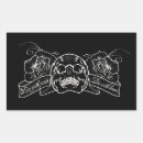 Recherche de crane tribal autocollants Noir et blanc