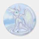 Recherche de dragon blanc magnets Bleu