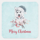 Recherche de chien de père noël autocollants Chiot