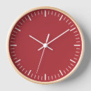Recherche de rouge foncé horloges Décoratif