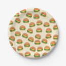 Recherche de burger assiettes en papier Mignon
