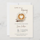 Recherche de amour café invitations Aquarelle