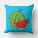 Recherche de tranche de pastèque coussins Rouge