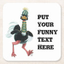 Recherche de oiseaux drôles dessous de verres Animaux