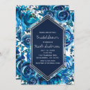 Recherche de blue flowers bridal shower invitations Moderne