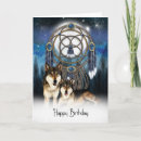Recherche de loup anniversaire cartes Américain
