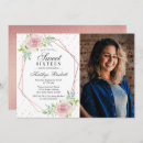 Recherche de foil 16ans anniversaire invitations Floral
