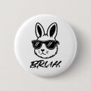 Recherche de lapin drôle badges Célébration du dimanche